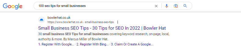 SEO Tips