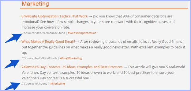 content overview